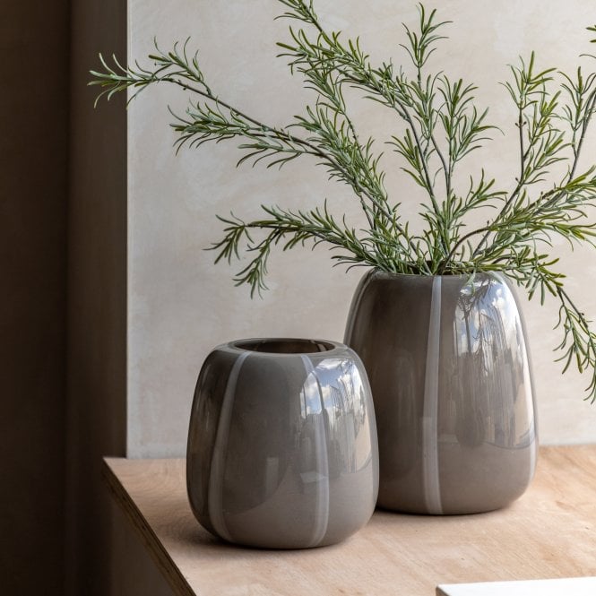 Striped Glass Vase