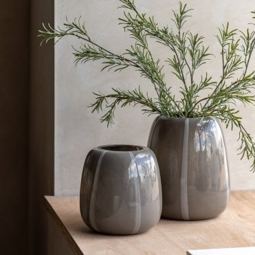 Striped Glass Vase