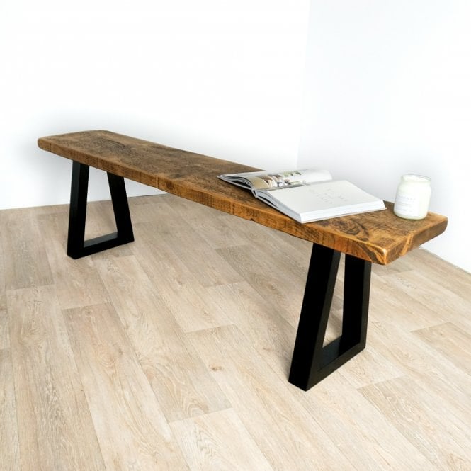 Trapezium Rustic Bench
