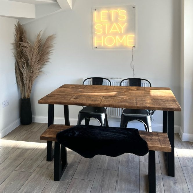 Trapezium Rustic Dining Table