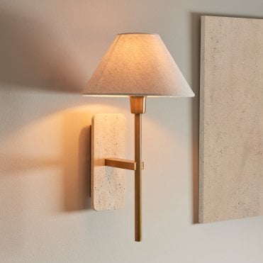 Travertine Wall Light
