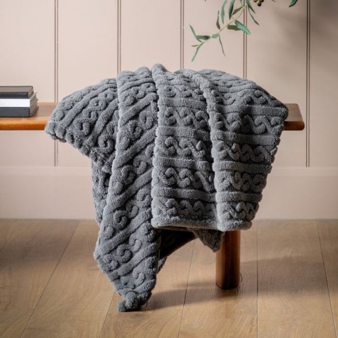 Twisted Knit Throw